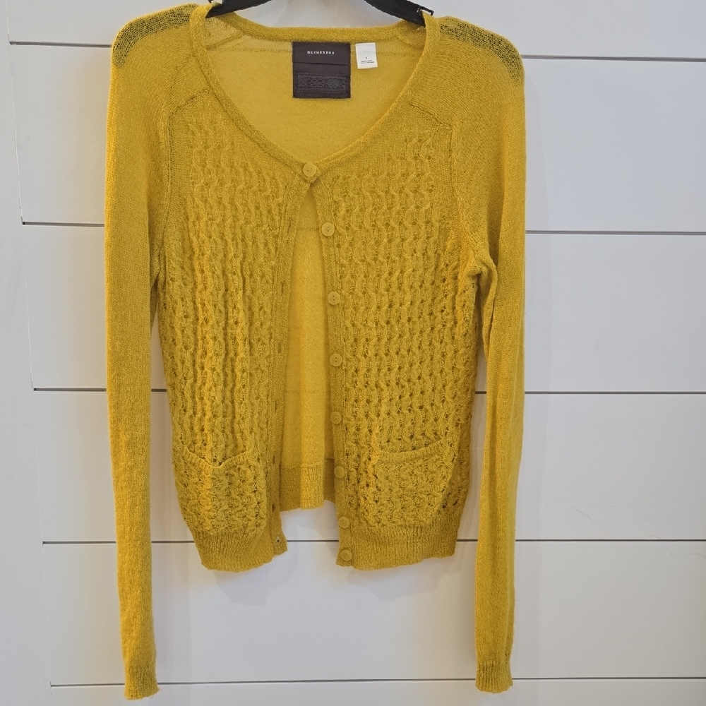 Elegant Mustard Yellow Cardigan